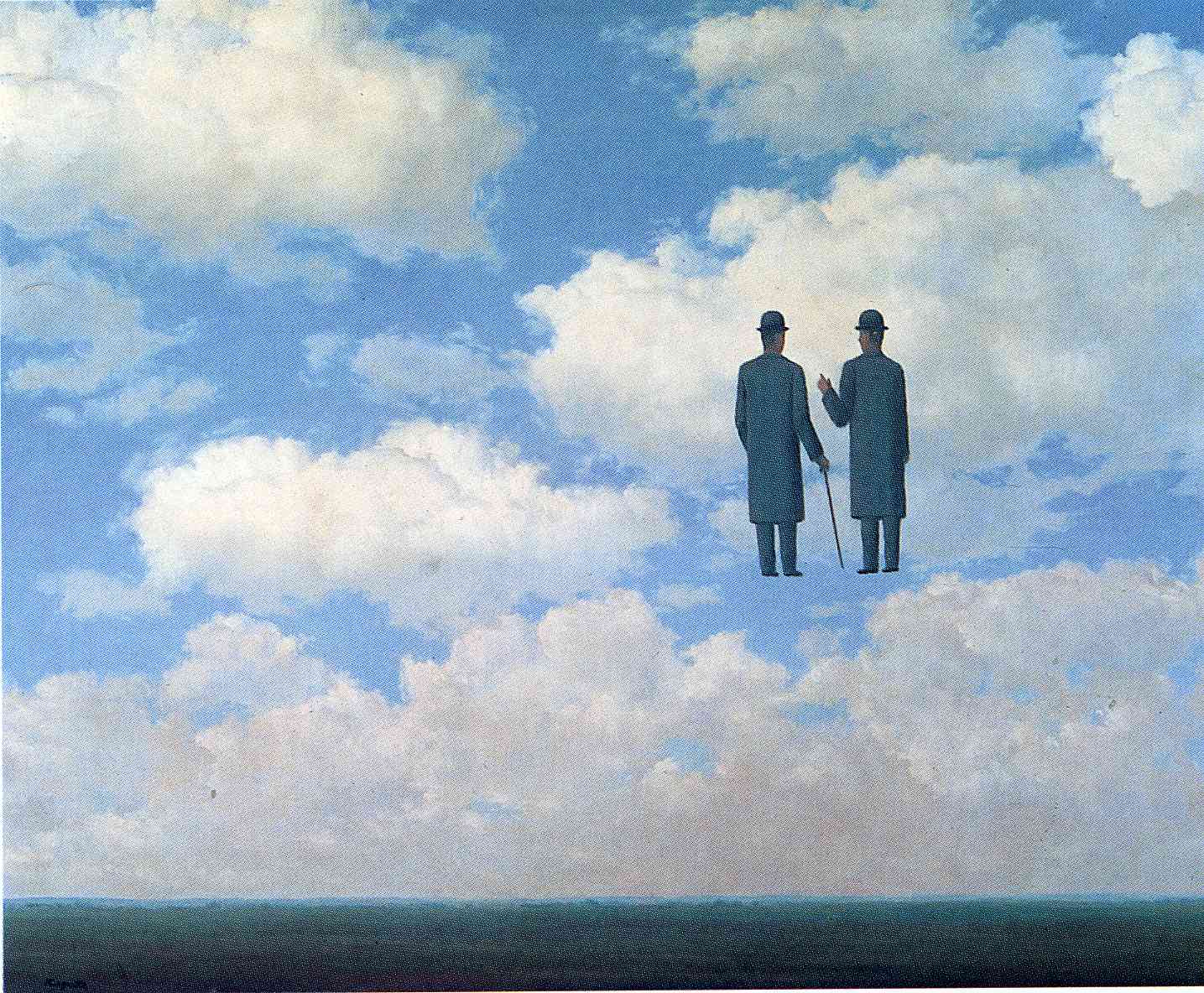 Uno sguardo nel cielo di René Magritte